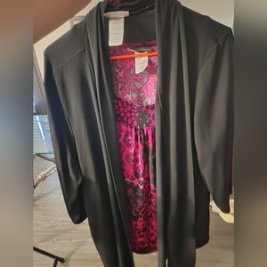 3x tank top with 3/4 length jacket